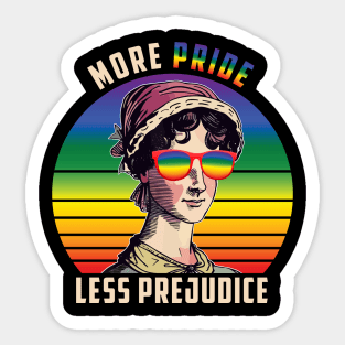 LGBT Ally Gay Pride  More Pride Less Prejudice Sticker